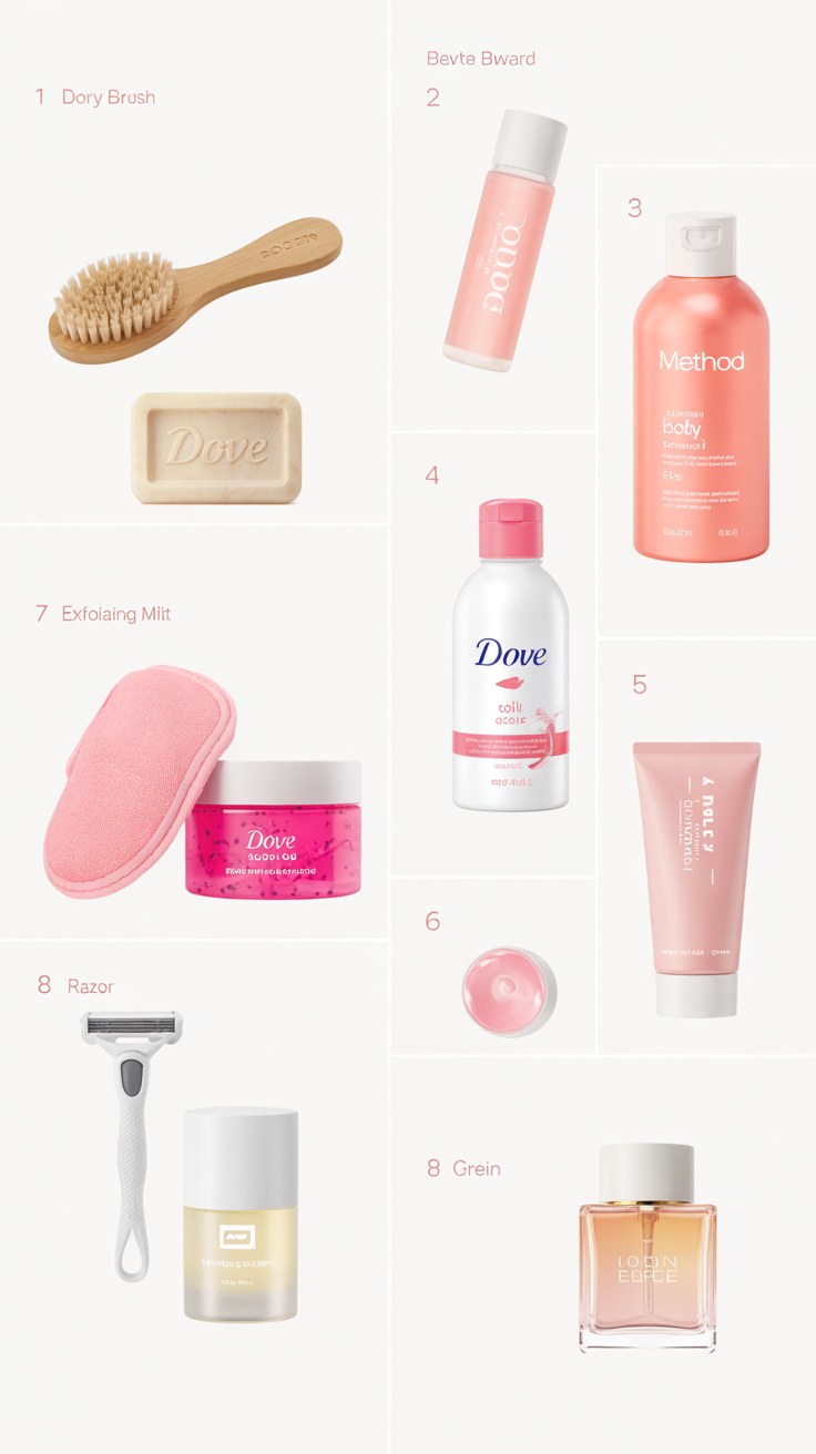 Complete Everything Shower Routine for Glowy Soft Summer Skin