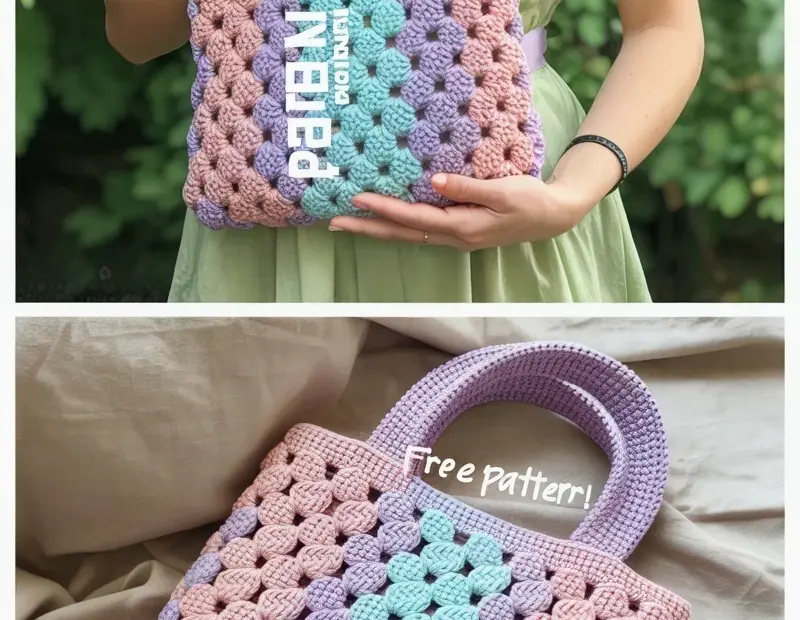 Free Crochet Flower Purse Pattern - Budget Friendly DIY Floral Bag Idea