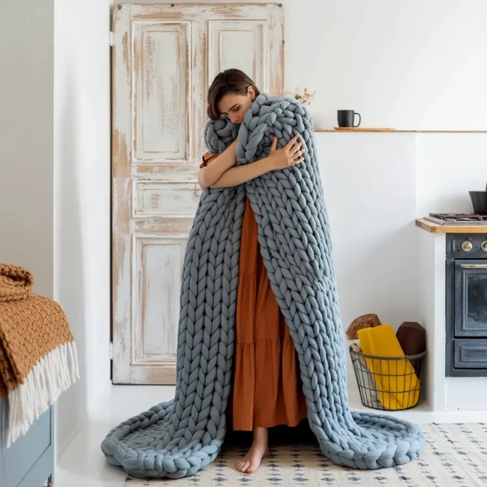 Chunky Wool Blankets: Cozy DIY Patterns & Where to Buy Them