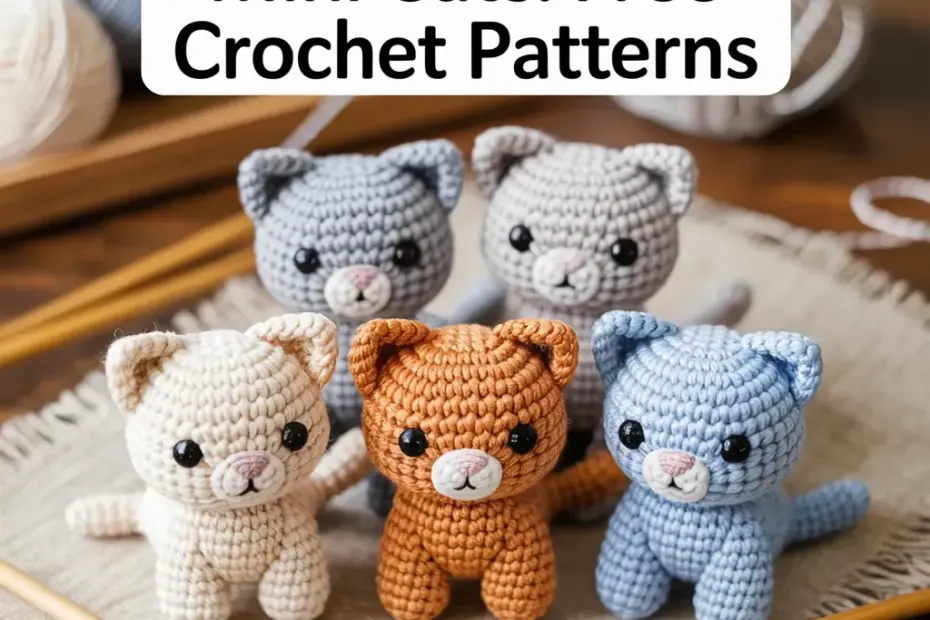Free Crochet Cat Patterns: Mini Amigurumi Cats From Scrap Yarn