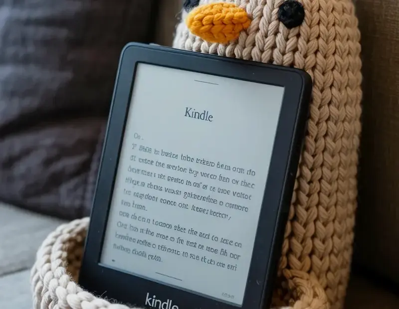 Kindle Chicken Holder Cozy – Cute Handmade Knitted E-reader Nest