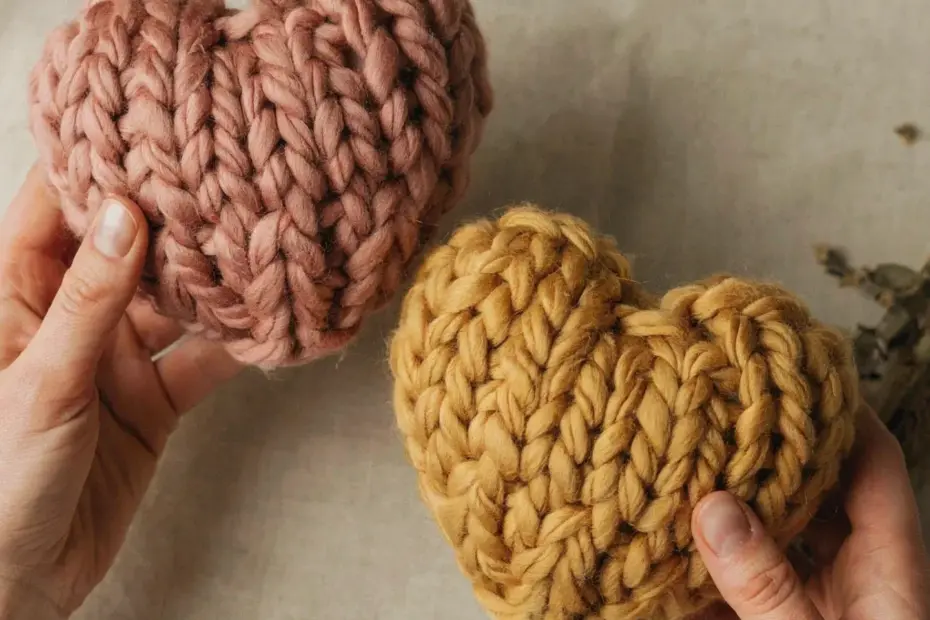 Crochet Tutorial Heart - Before & After Cozy Knit Decor Easy Make