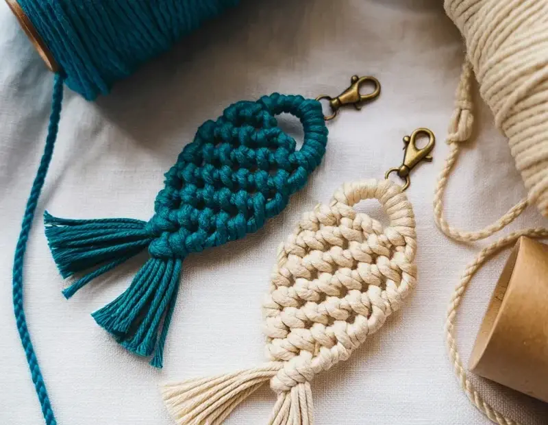 Macramé Fish Keychain Tutorial – Easy DIY Craft Idea
