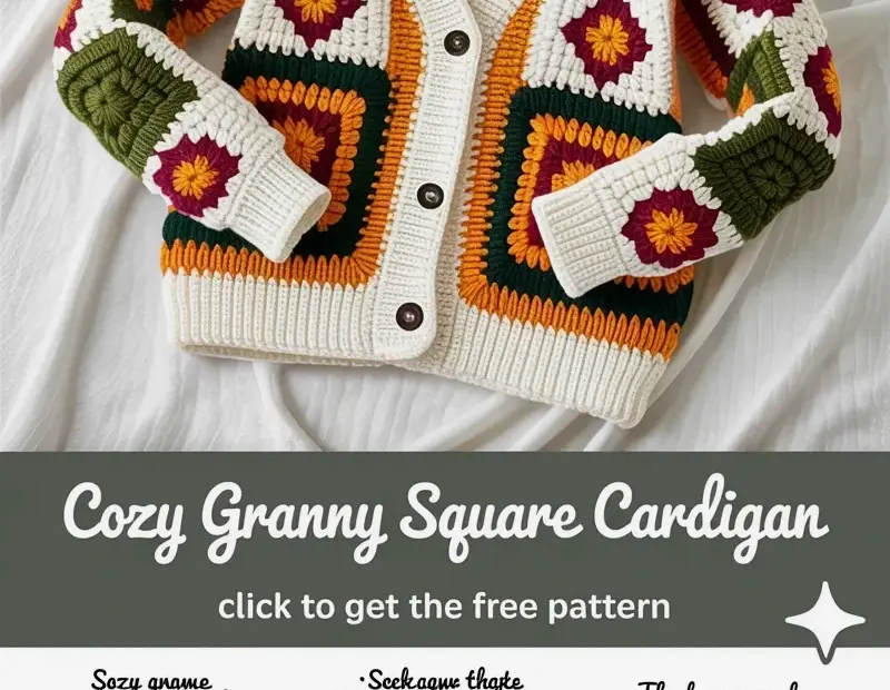 Free Granny Square Cardigan Pattern - Budget-Friendly Crochet Cardigan Tutorial