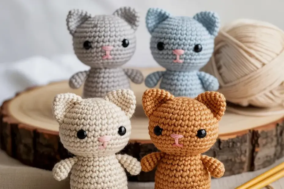 Free Crochet Cat Patterns - Mini Amigurumi Cats on a Budget